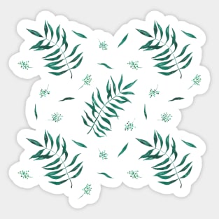 Green Exotic Plants Sticker